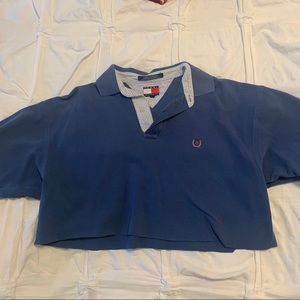 cropped collared tommy tee!
